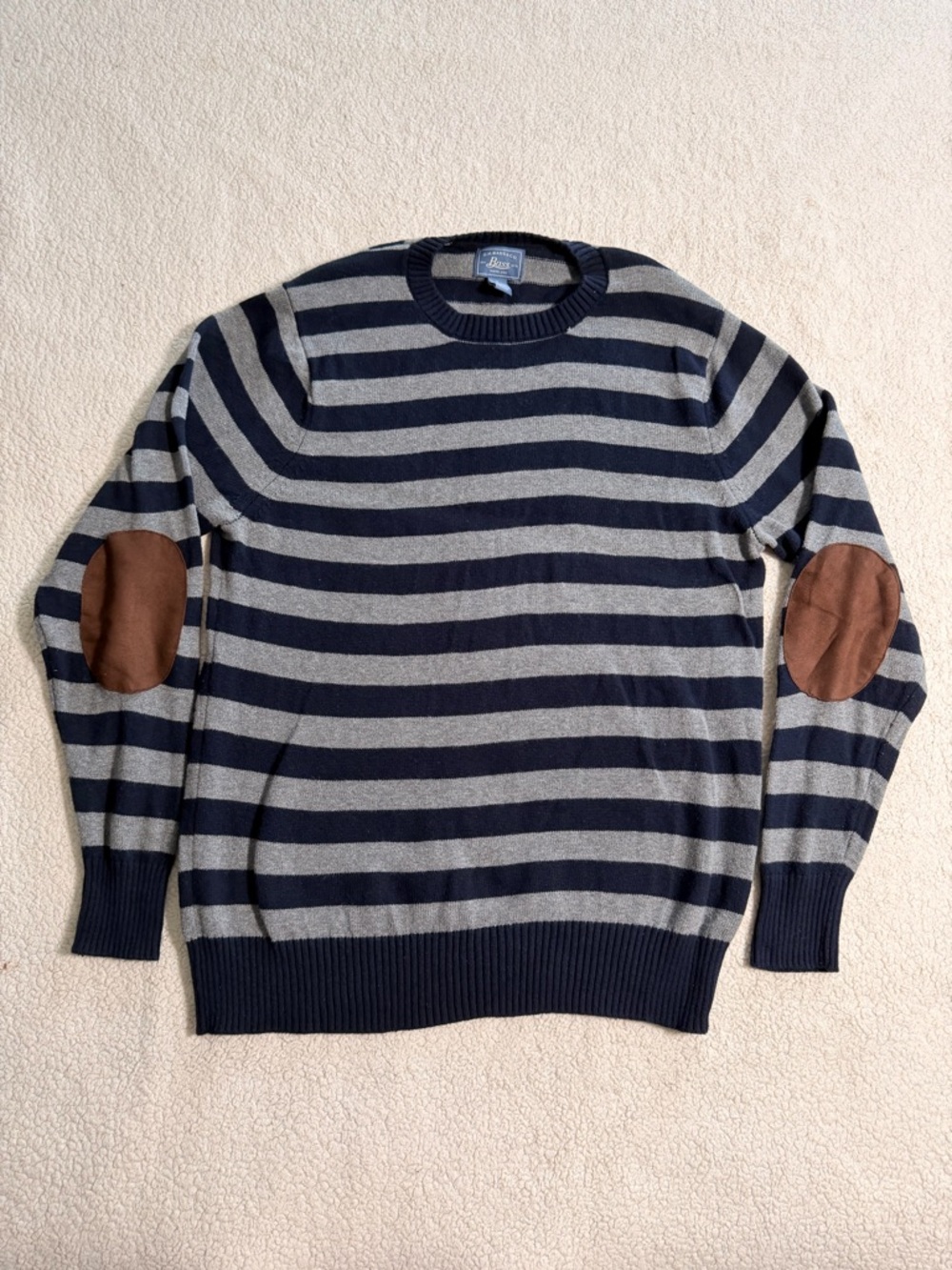 G.H. Bass & Co Striped Crewneck Sweater L